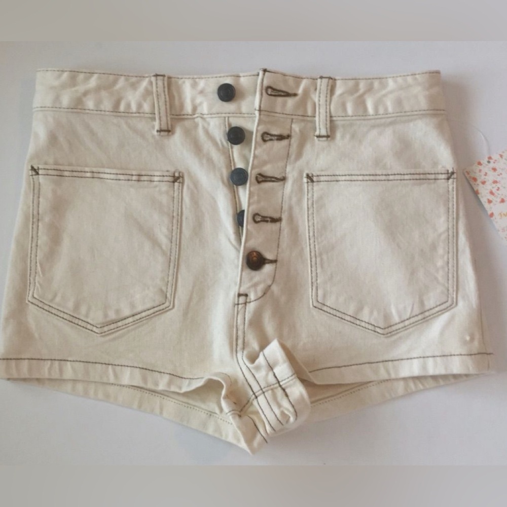 free people jean shorts